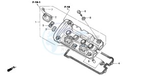 CBF600N drawing CYLINDER HEAD COVER