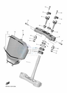 YZ450F (BHR6) drawing STEERING