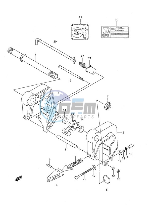 Clamp Bracket w/Remote Control