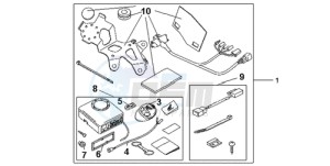 CBR600RR9 France - (F / CMF MME SPC) drawing AVERTO ALARM KIT