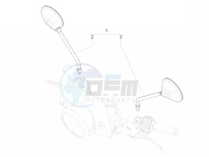 LXV 125 4T 3V E3 (APAC) drawing Driving mirror/s