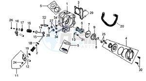 MIO 100 E3 drawing CYLINDER HEAD CPL