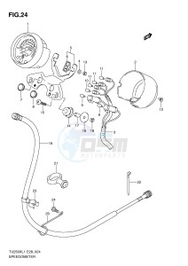 TU250X (E28) drawing SPEEDOMETER