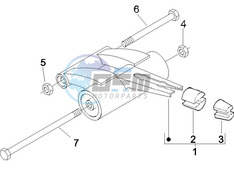 Swinging arm