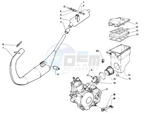 AF1 Futura 50 drawing Exhaust system