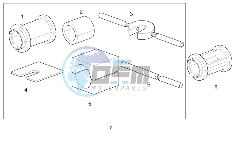 Front Fork Showa D.41 tool kit