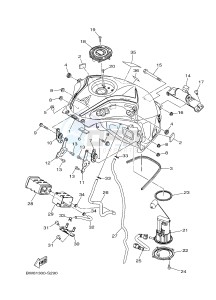 MTN-1000D MT-10 SP MT-10 SP (BW81) drawing FUEL TANK