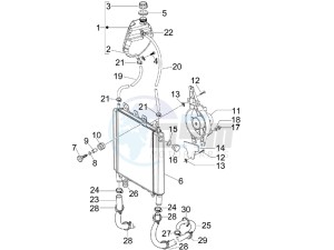 Beverly 250 Tourer (USA) USA drawing Cooling system