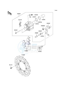 KLX 140 B (KLX140L MONSTER ENERGY) (B8F-B9FA) B9FA drawing FRONT BRAKE