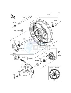 ER-6N ER650EGF XX (EU ME A(FRICA) drawing Rear Hub