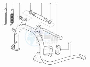 Sport City One 125 4T e3 drawing Central stand