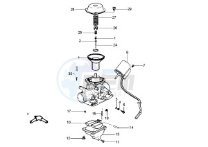 BEVERLY 125-200 drawing Carburetor