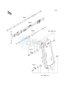 KX 250 W [KX250F MONSTER ENERGY] (W9FA) W9FA drawing CABLES