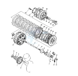 XV VIRAGO 11000 drawing CLUTCH