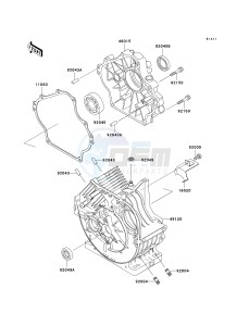 KAF 300 D [MULE 520] (D1-D2) [MULE 520] drawing CRANKCASE