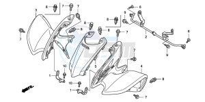 TRX90 SPORTRAX90 drawing FRONT FENDER