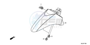 NSC110MPDC drawing FRONT FENDER