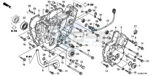 SXS700M4H Europe Direct - (ED) drawing REAR CRANKCASE COVER