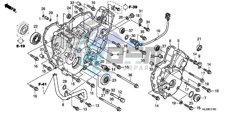 REAR CRANKCASE COVER