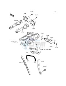 NINJA 300 EX300AGFA XX (EU ME A(FRICA) drawing Camshaft(s)/Tensioner