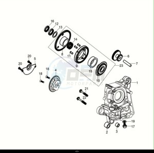 JET 14 200i (XC20W2-EU) (E5) (M1) drawing R CRANK CASE-OIL PUMP ASSY