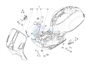 GTS 300 HPE 4T-4V IE ABS E4 (EMEA) drawing Frame/bodywork