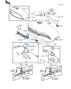 KZ 1000 J (J1-J3) drawing FUEL TANK