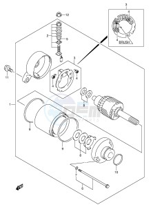 LT-Z250 (E28-E33) drawing STARTING MOTOR