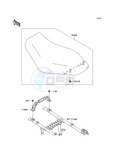 KVF750 4x4 KVF750LCF EU GB drawing Seat