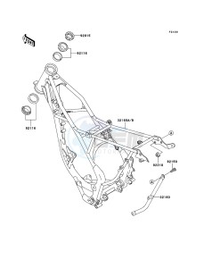 KX85 / KX85 II KX85-B5 EU drawing Frame