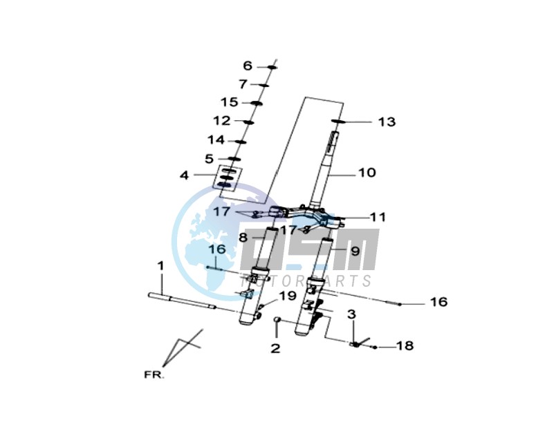 FRONT FORK/ STEERING STEM