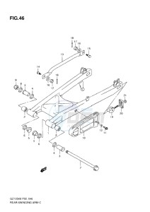 GZ125 Marauder drawing REAR SWINGING ARM K8