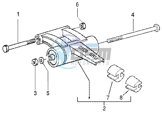 Swinging arm