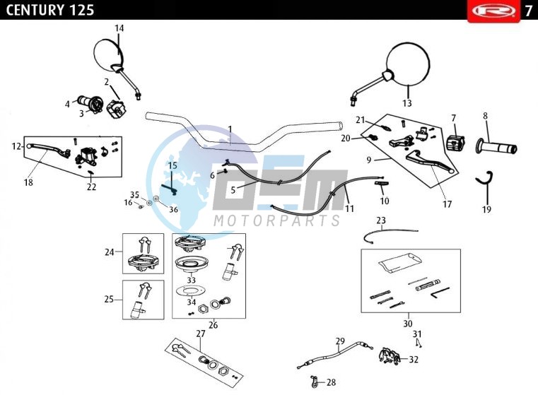 HANDLEBAR - LOCK KIT