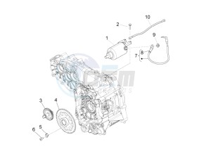 X10 125 4t 4v ie e3 drawing Starter - Electric starter