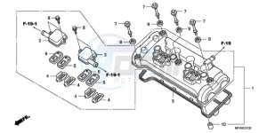 CBF1000A9 EK drawing CYLINDER HEAD COVER