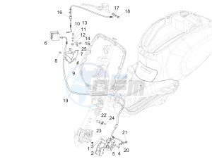 Sprint 125 4T 3V ie drawing Brakes pipes - Calipers (ABS)