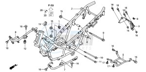 FJS600 SILVER WING drawing FRAME BODY