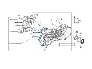 NRG 50 power DT serie speciale (D) Germany drawing Crankcase