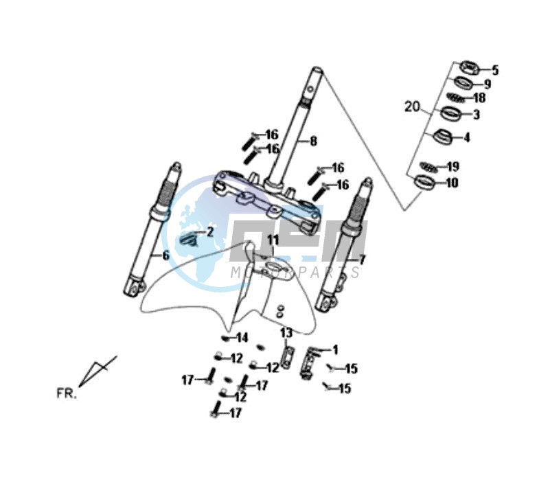 STEERING  STEM FRONT CUSHION