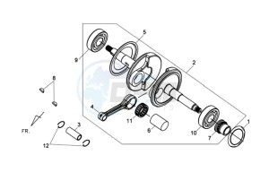 COMBIZ 50 drawing CRANKSHAFT / PISTON / PISTON RING