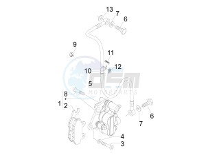 Fly 50 4T 2V 25-30Km/h drawing Brakes pipes - Calipers