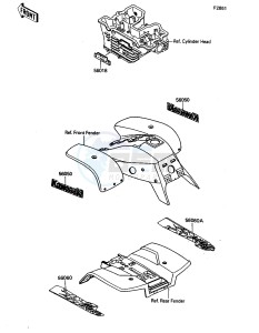 KSF 250 A [MOJAVE 250] (A8-A9) [MOJAVE 250] drawing DECALS