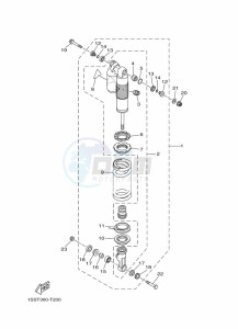 YZ250 (BCR2) drawing REAR SUSPENSION