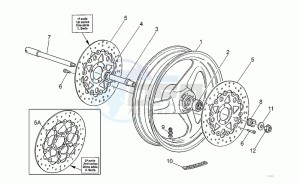 Daytona 1000 RS RS drawing Front wheel