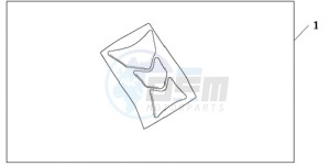 CBR1000RR9 BR / MME SPC - (BR / MME SPC) drawing TANK PAD HONDA WING LOGO