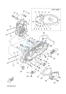 YP400R X-MAX 400 X-MAX (1SD7 1SD7 1SD7) drawing CRANKCASE