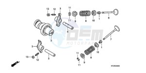 PES125R9 France - (F / CMF STC 2F) drawing CAMSHAFT/VALVE