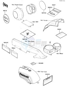 ZX 750 A [GPZ 750] (A3) [GPZ 750] drawing LABELS