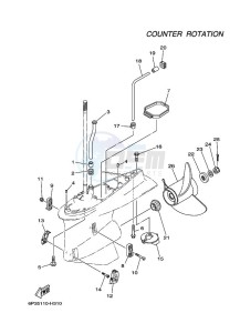 FL250AETX drawing PROPELLER-HOUSING-AND-TRANSMISSION-4